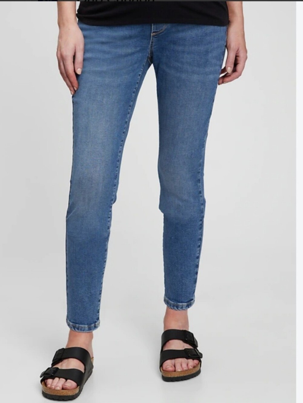 Gap Maternity Inset Panel True Skinny Jeans Dark Wash Size 8 Long